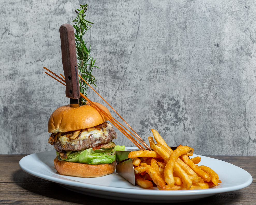 A Food Lover’s Paradise: Exploring Hash House A Go Go’s Twisted Farm Food in Las Vegas 1 Stuffed burger served at Hash House A Go Go—Las Vegas comfort food at its finest.
