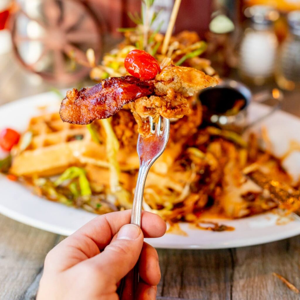 5 Must-Try Dishes at Hash House A Go Go on South Main Street 1 Explore five unforgettable dishes at Hash House A Go Go on South Main Street. From towering waffles to stuffed burgers, discover twisted farm food that defines Las Vegas dining.